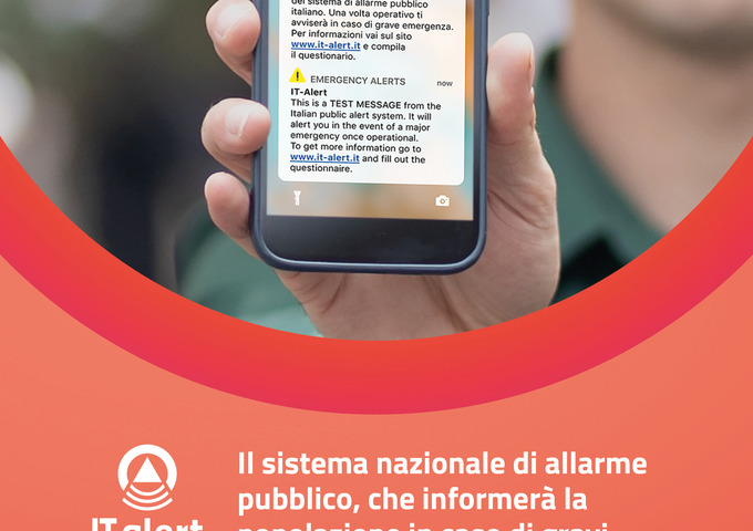Mercoledì 28 giugno alle 12 in tutta la Toscana e aree limitrofe sperimentazione del sistema di allarme pubblico nazionale IT-ALERT