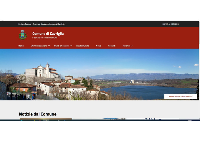 WWW.VIVICAVRIGLIA.IT,  online il nuovo portale istituzionale dell'Amministrazione Comunale di Cavriglia