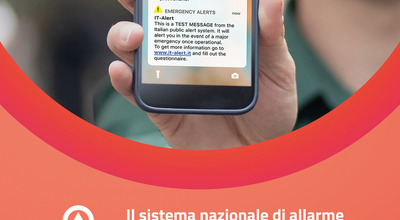 Mercoledì 28 giugno alle 12 in tutta la Toscana e aree limitrofe sperimentazione del sistema di allarme pubblico nazionale IT-ALERT