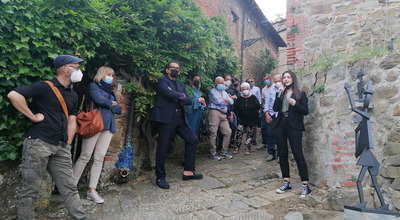 A Montegonzi nuovi omaggi per 'Cino':  il borgo è ancora più bello